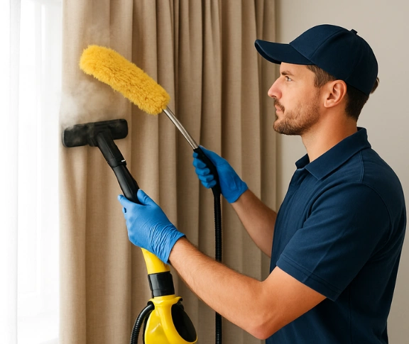 Trusted curtain steam cleaning technician Matty Curtain Cleaning waterfall-nsw QLD