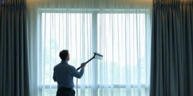 Commercial curtain steam cleaning service waterfall-nsw hotels offices