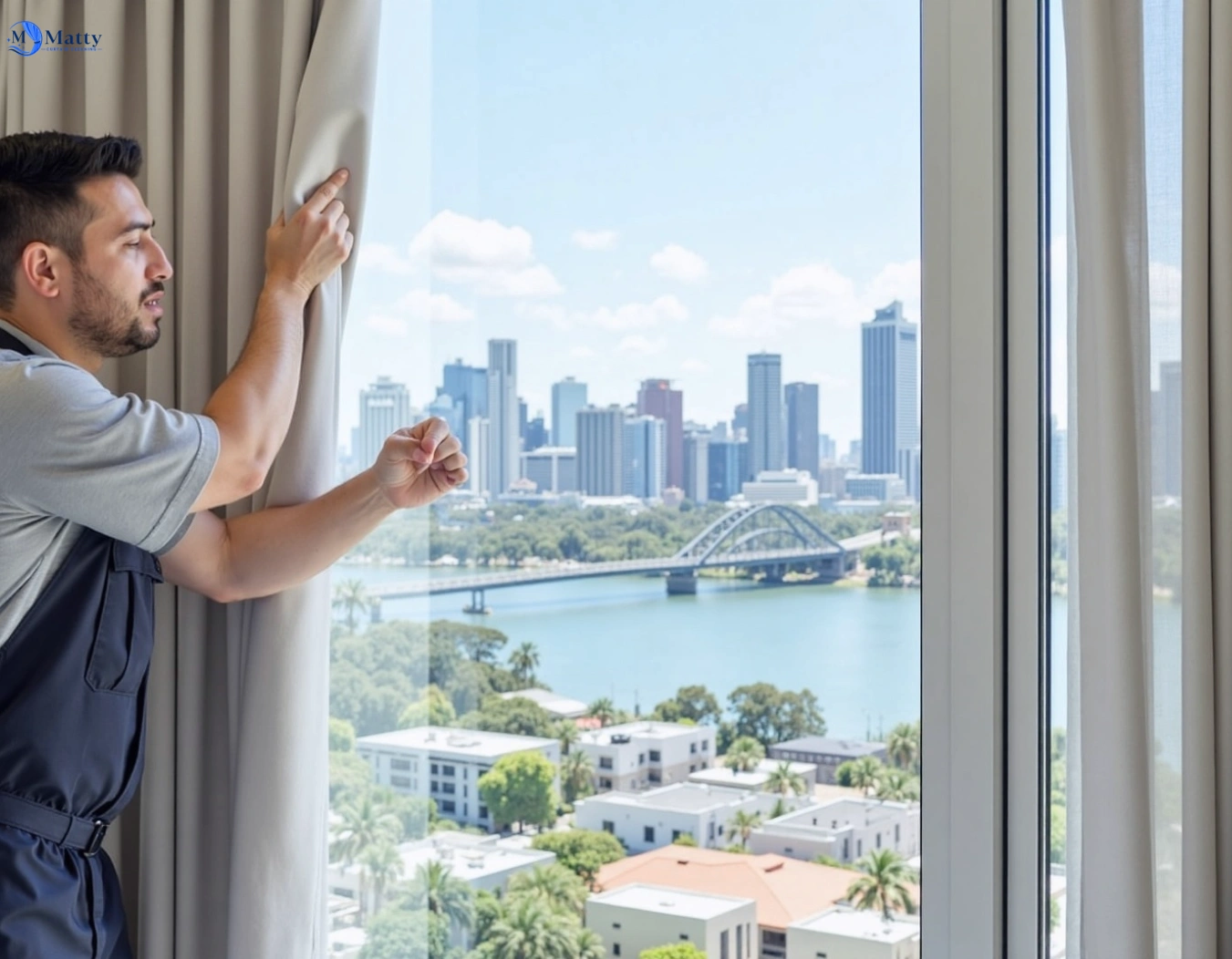 Professional curtain steam cleaning service waterfall-nsw QLD by Matty Curtain Cleaning